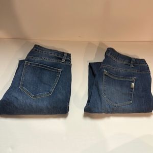 Set of 2 women’s jeans 1822 size 4 fringe bottom AND Kancan LA size 28